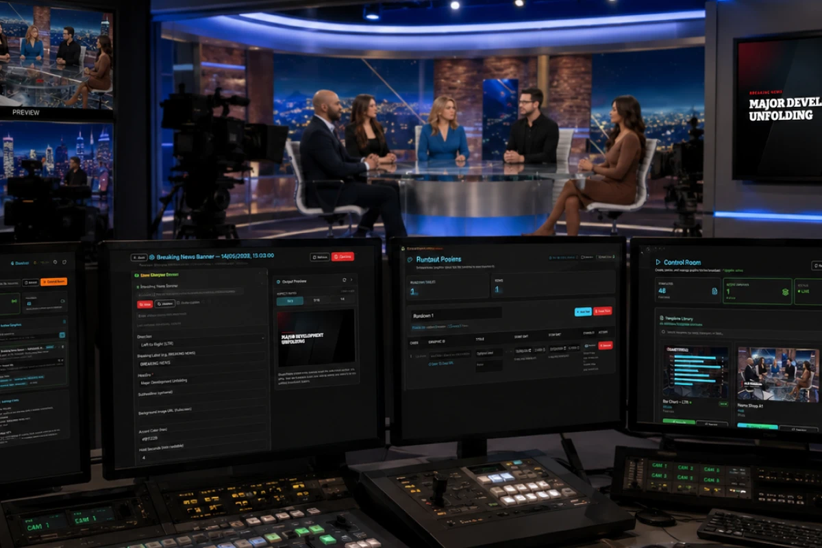 BEEP ecosystem — BEEP Studio live broadcast graphics and BEEP Engine automated video production